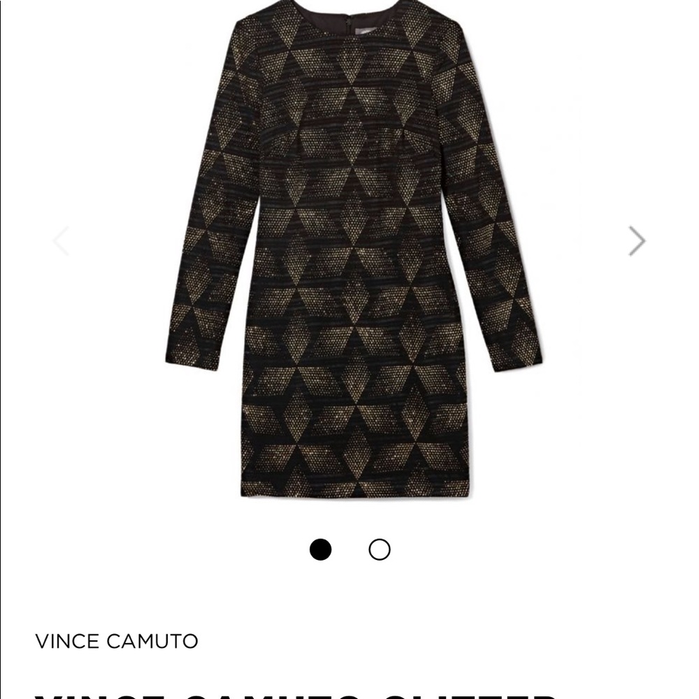 Vince Camuto Glitter Diamond Print Dress